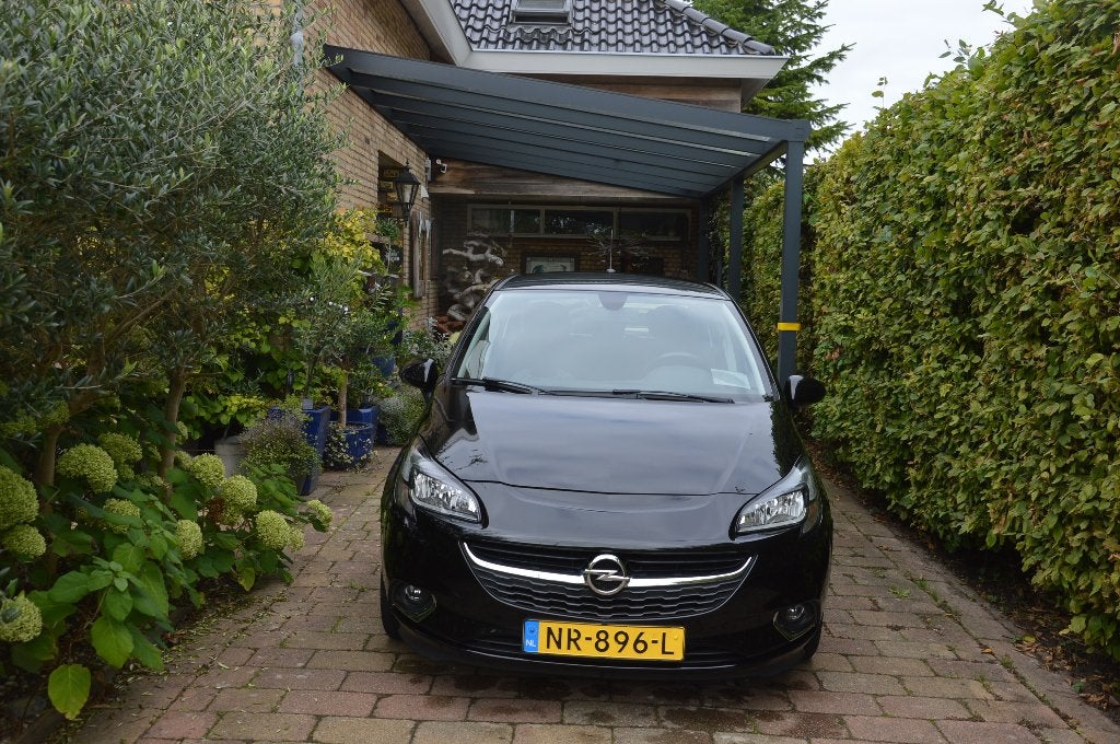 Opel Corsa E 1.0T 66KW/90PK 5D 2017 Zwart km 127.500, Auto's, Voorwielaandrijving, Stof, Euro 6, Origineel Nederlands