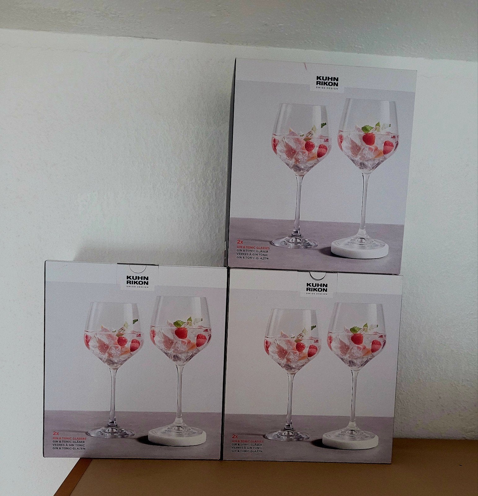 Kuhn Rikon Gin & Tonic Glazen - Set van 2, Nieuw, Ophalen of Verzenden, Overige merken, Glas