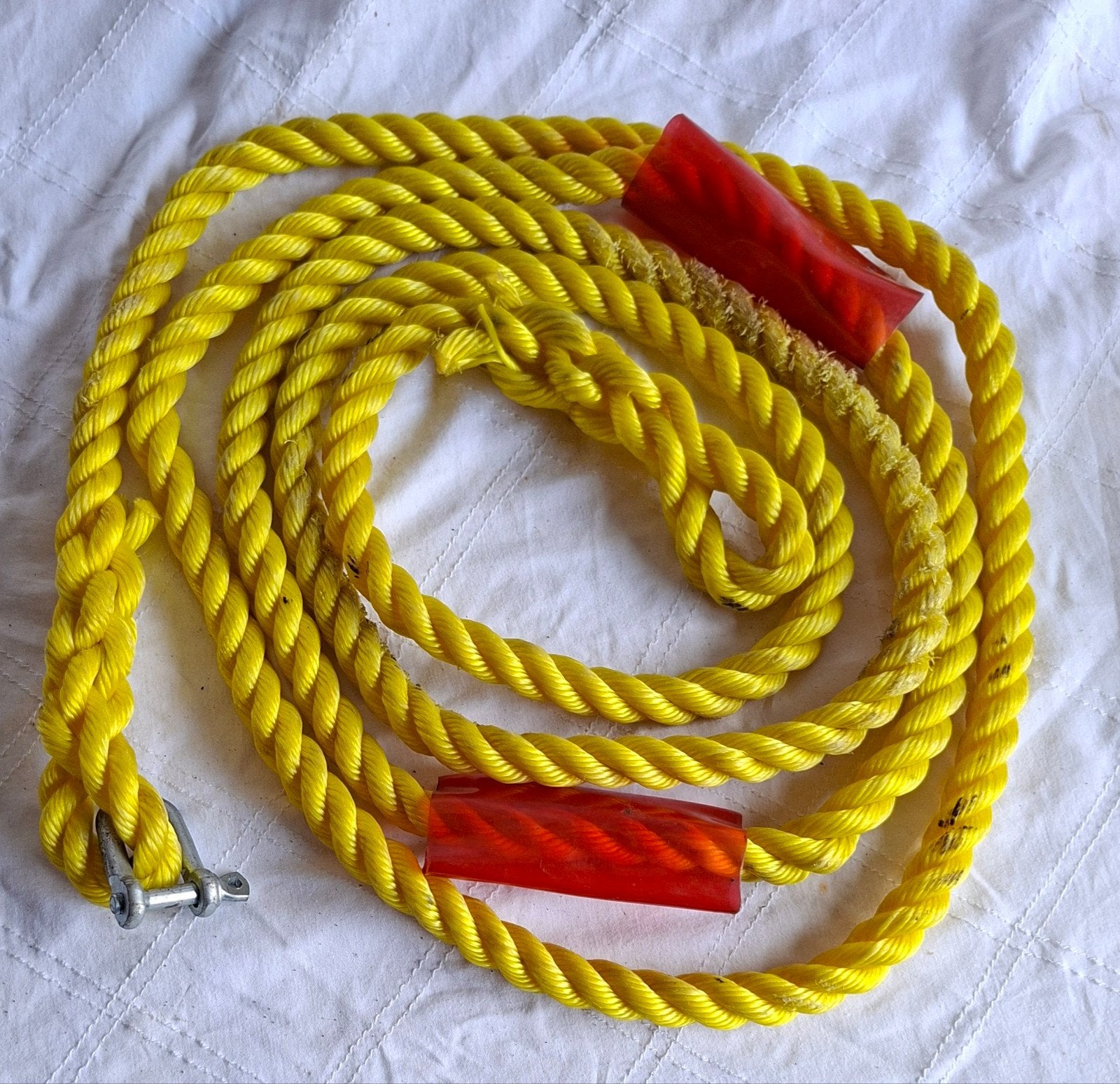 Gebruikte sleepkabel.
Gebruikte sleepkabel (sleeptouw) met r, Ophalen of Verzenden, Gebruikt