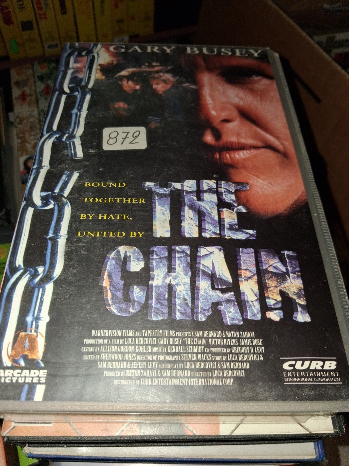 Vhs ex-rental  - The Chain, Vanaf 16 jaar, Ophalen of Verzenden, Gebruikt, Horror
