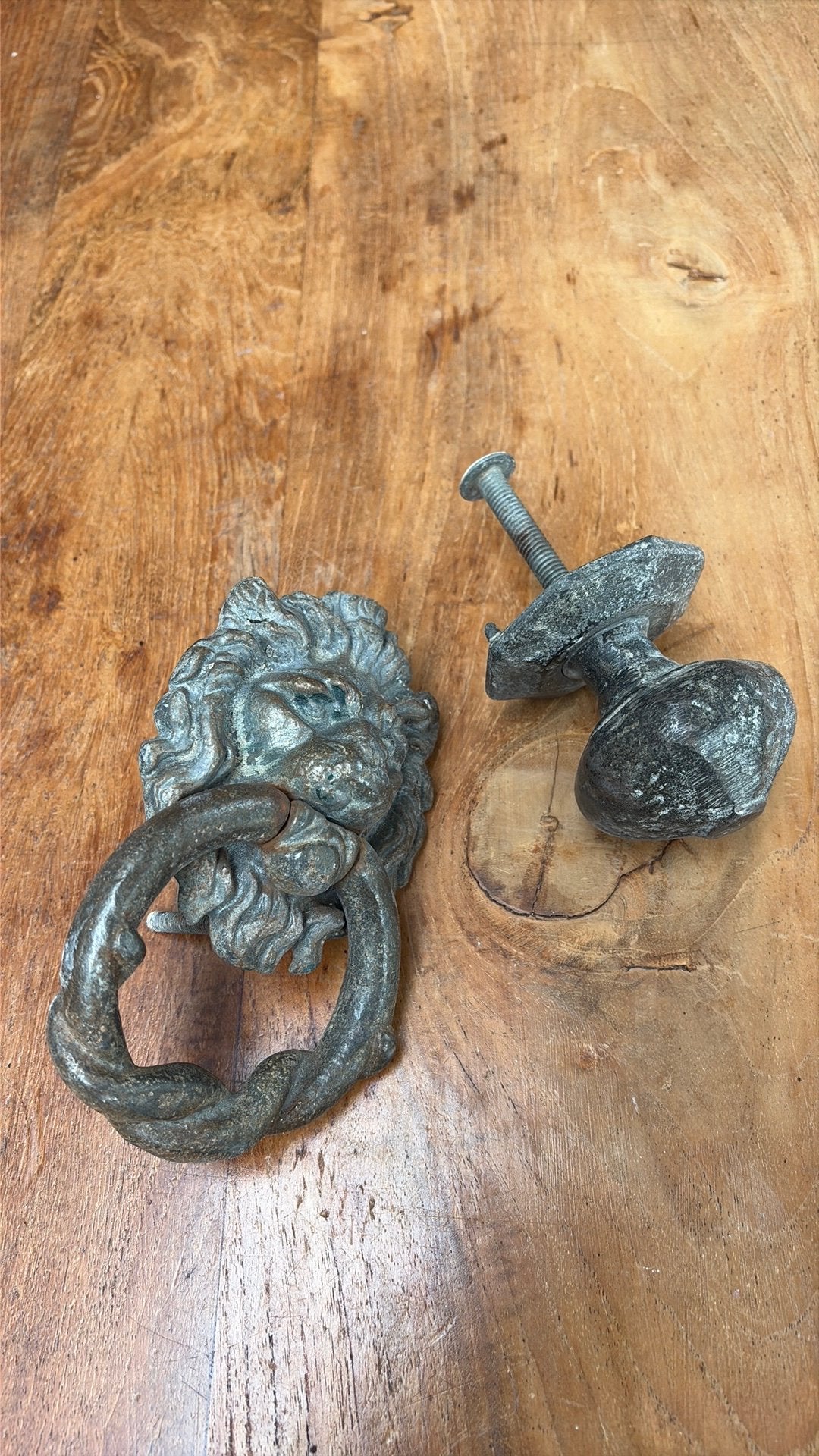 Deurknop en klopper, Ophalen of Verzenden