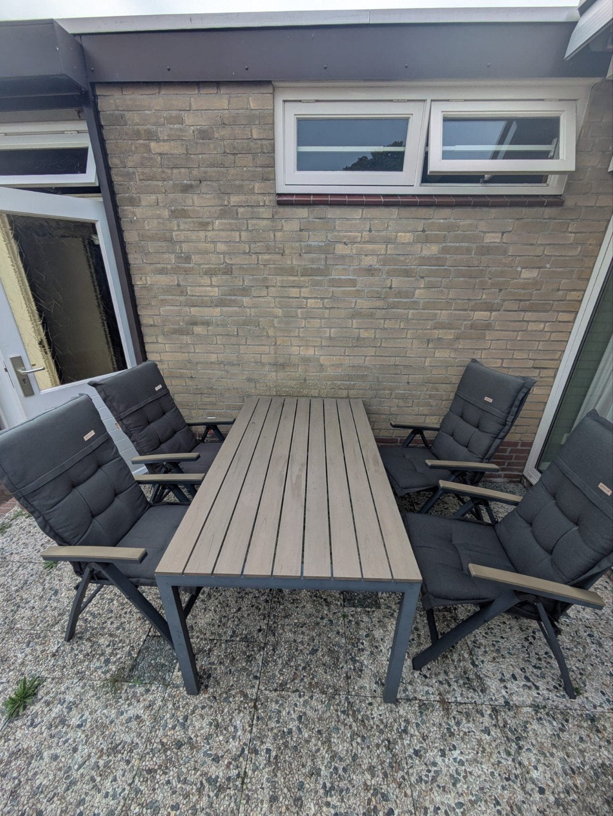 Tuinset Bois le Duc, Ophalen, 4 zitplaatsen, Kunststof, Gebruikt