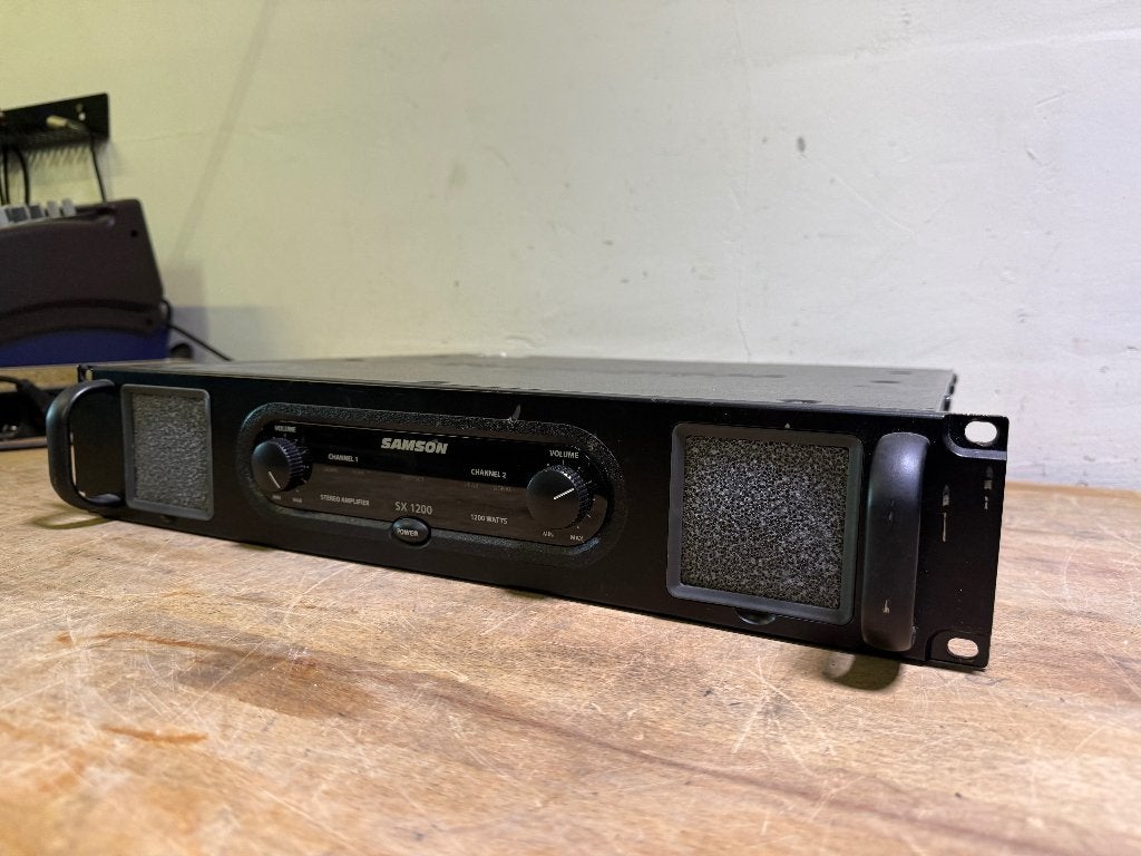 Samson SX1200 PA Versterker Amplifier, Ophalen of Verzenden, Gebruikt, 500 tot 1000 watt, P.A.