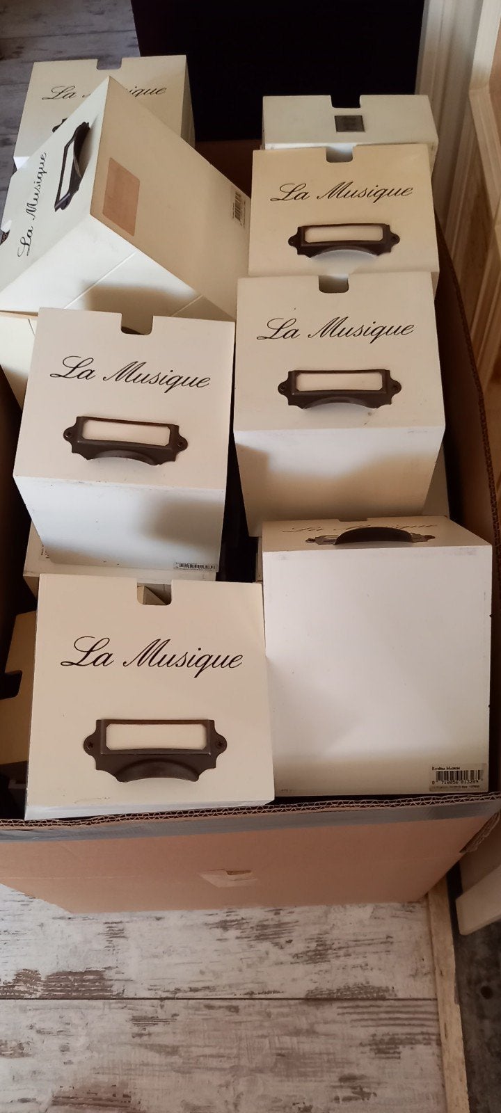 RIVÌERA MAISON MUZIEK OPBERGBAKJES  65 stuks., Ophalen, Gebruikt, Overige typen, Stapelbaar