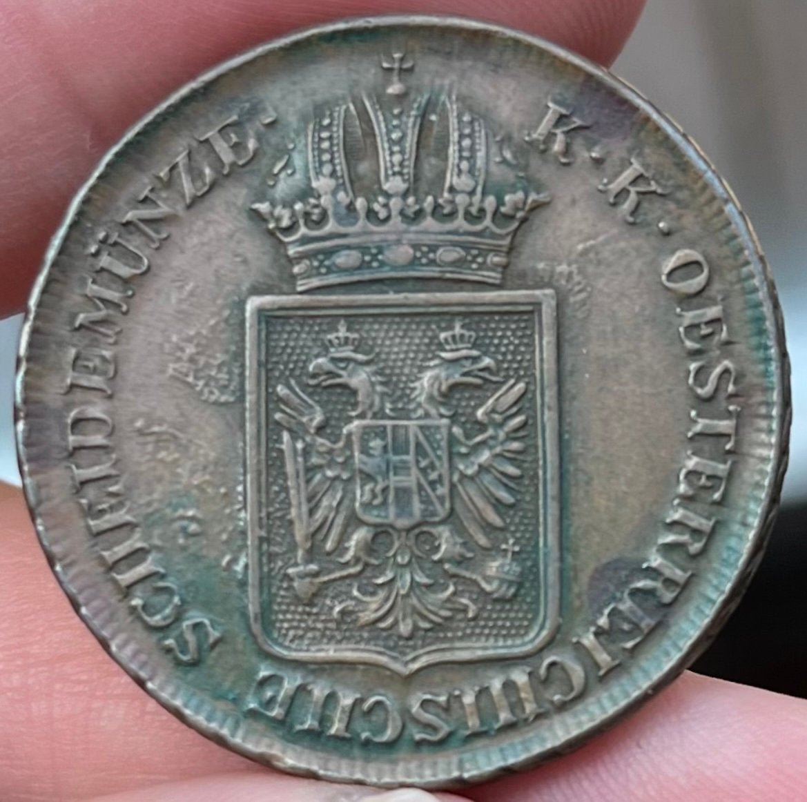 2 Kreuzer Oostenrijk 1848 A werkelijke topstaat!, Ophalen of Verzenden, Oostenrijk, Losse munt