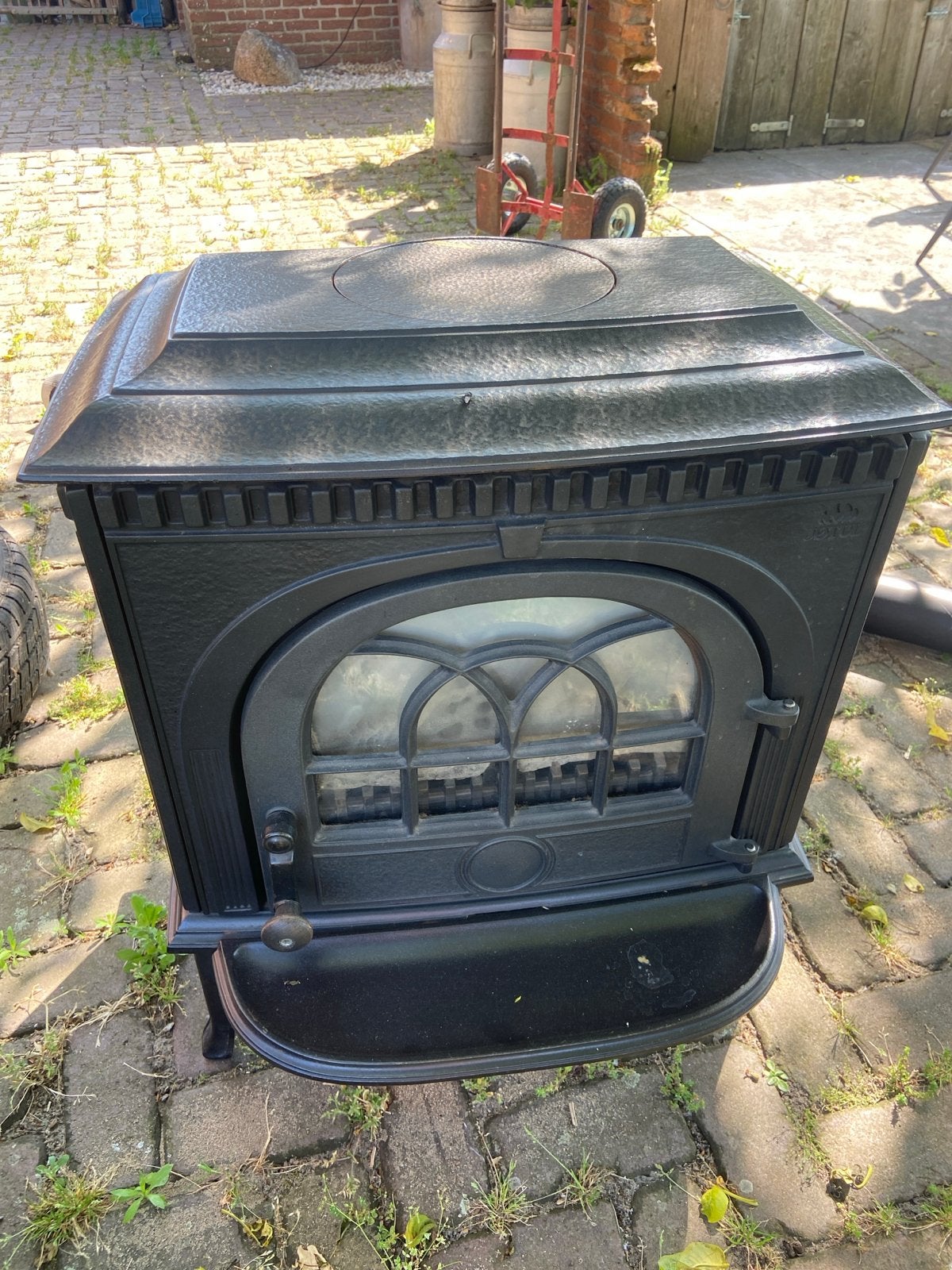 Jotul 8 gas kachel - 9 kW - Zo goed als nieuw, Gas, Ophalen of Verzenden, Zo goed als nieuw, Vrijstaand