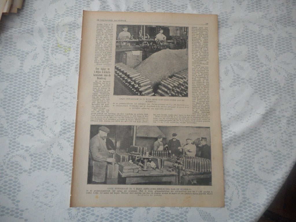 Hembrug. 's Rijksartillerie-inrichting. 1912., Ophalen of Verzenden, Voor 1920, Nederland, Knipsel(s)