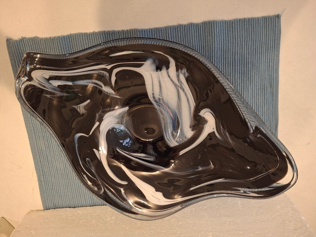 RGH - Romische Glashutte - mooie zware glazen schaal, Antiek en Kunst, Antiek | Glas en Kristal, Ophalen of Verzenden