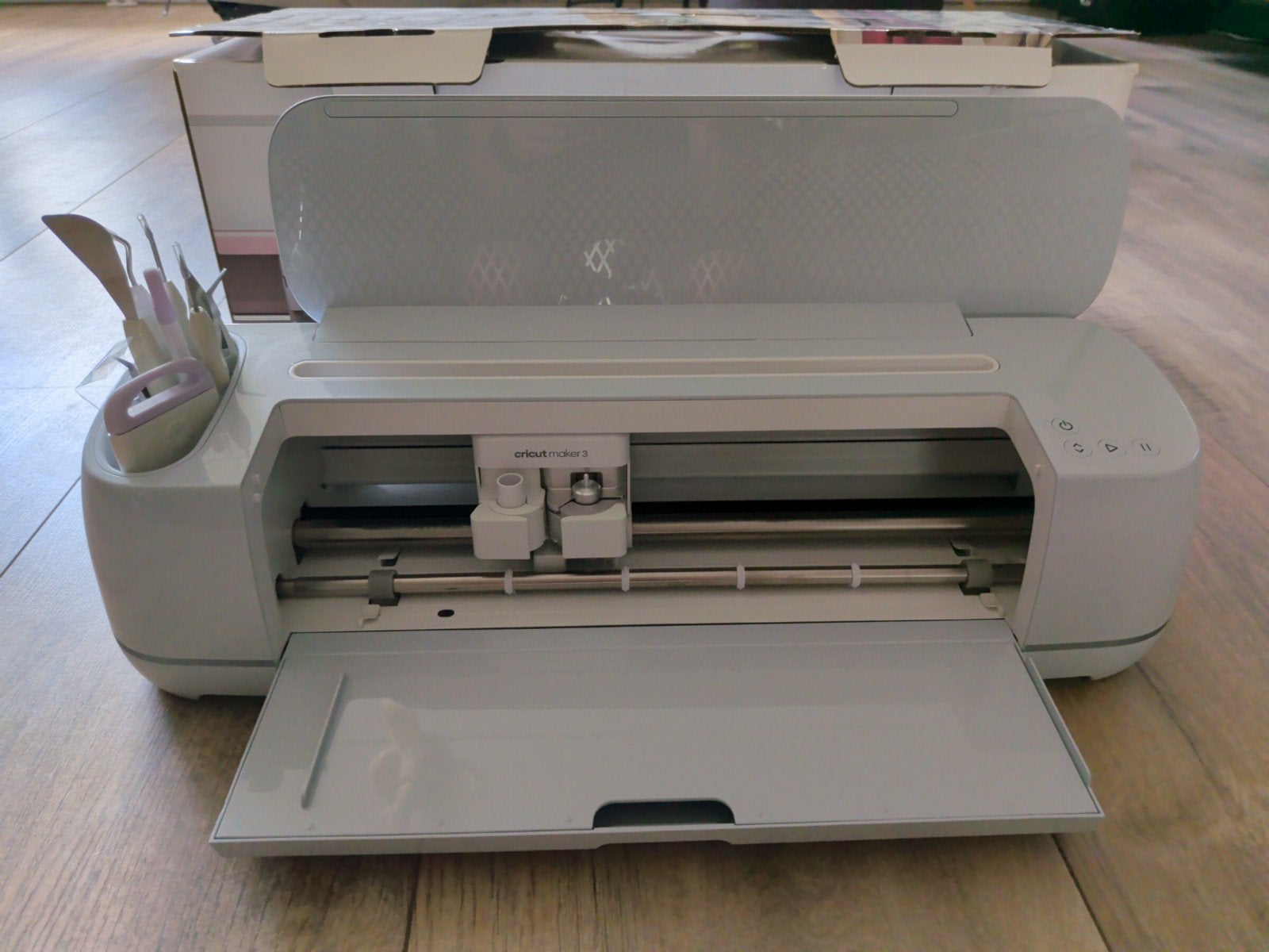 Cricut Maker 3 snijmachine – nagenoeg nieuw met extra’s, Ophalen of Verzenden, Zo goed als nieuw, Overige typen, Cricut