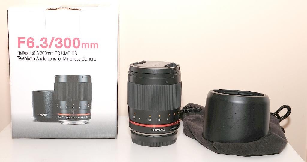 Samyang Reflex lens 300mm 6.3 Fuji X, Ophalen of Verzenden, Zo goed als nieuw, Telelens