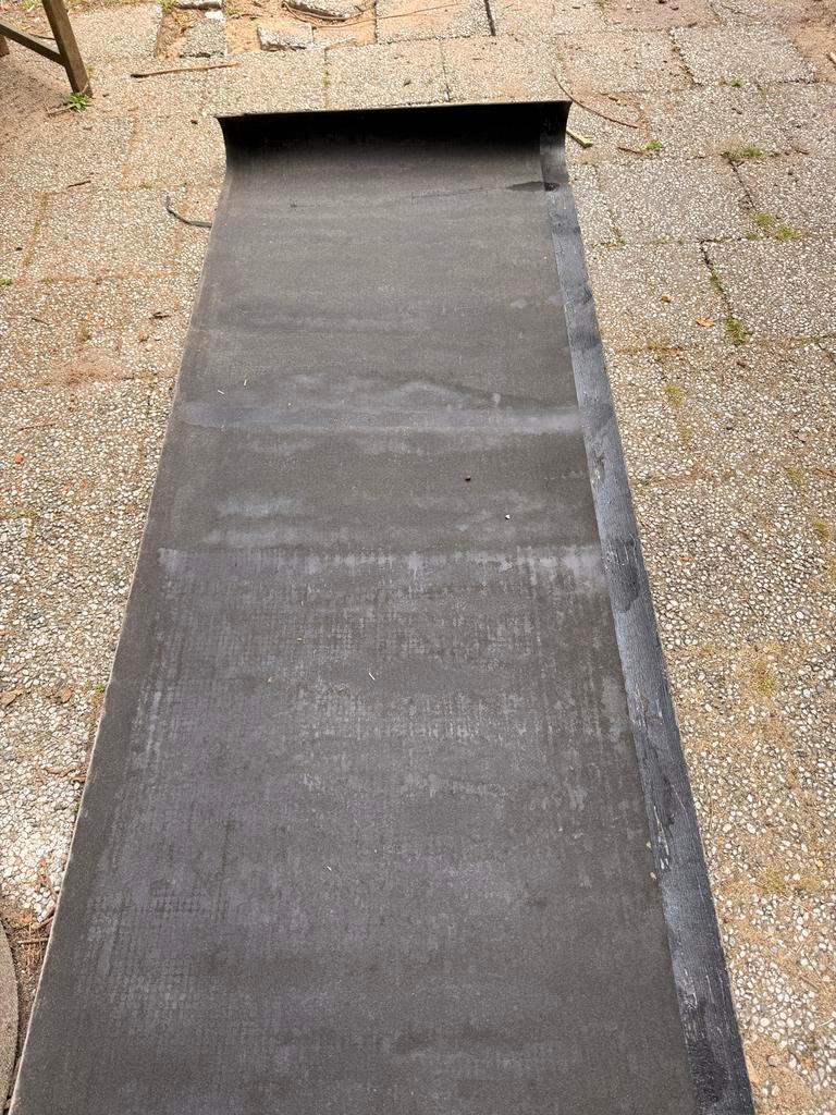 Dakleer 380x100 cm - Overgebleven van project, Ophalen, Overige materialen, Zwart, Nieuw