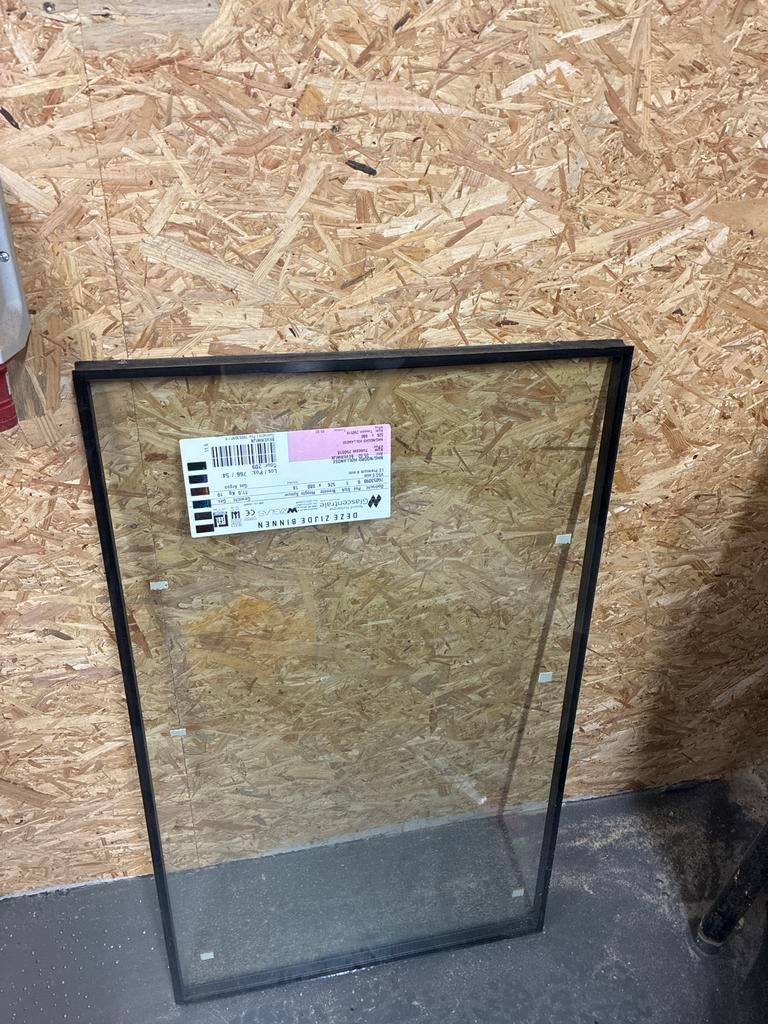 Nieuw Glas 880x526 mm - Dubbelglas met Argon, Doe-het-zelf en Verbouw, Ophalen, Minder dan 80 cm, 80 tot 120 cm, Zo goed als nieuw