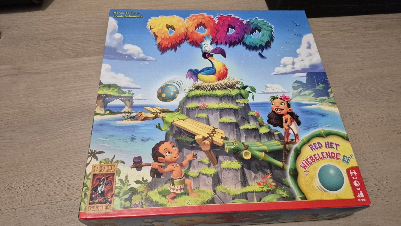 Dodo: Red het Wiebelende Ei - Spannend familiespel!, Drie of vier spelers, Ophalen of Verzenden, Zo goed als nieuw, 999 Games