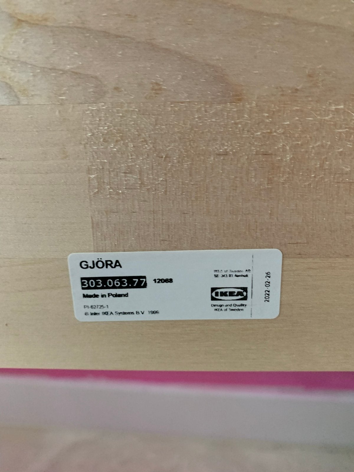 IKEA Gjöra bedframe - Zonder lattenbodems en matras, Ophalen, Beige, Tweepersoons, 140 cm