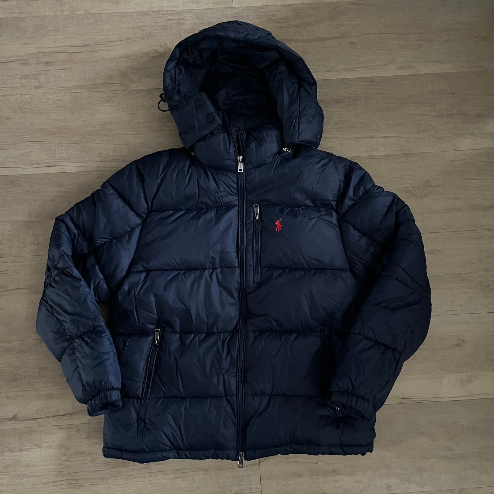 Polo Ralph Lauren Puffer - Maat M, Ophalen of Verzenden, Zo goed als nieuw, Maat 48/50 (M), Blauw