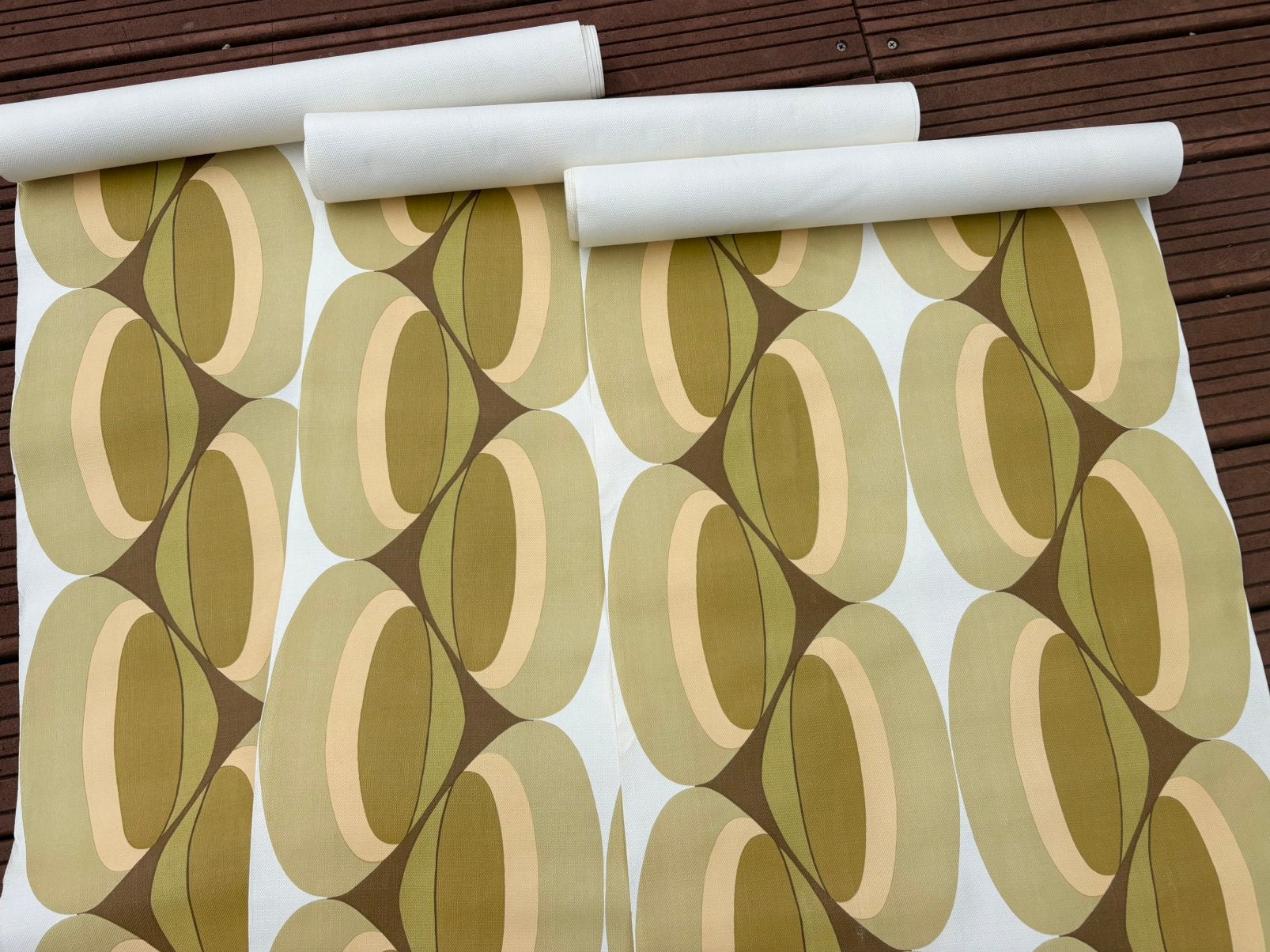 3 rollen vintage behang, Huis en Inrichting, Ophalen of Verzenden, Minder dan 10 m²