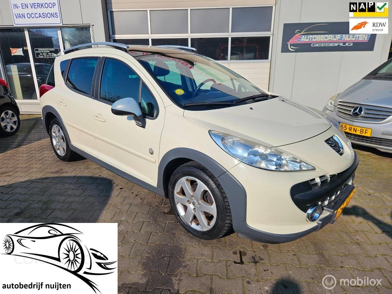 Peugeot 207 SW Outdoor 1.6 VTi XS, Gebruikt, 4 cilinders, Automatische klimaatregeling, Origineel Nederlands