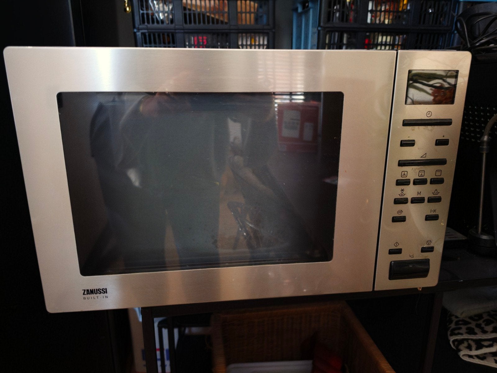 Zanussi Inbouw Combimagnetron - Gebruikt, Witgoed en Apparatuur, Combimagnetron, Gebruikt, 60 cm of meer, Ophalen of Verzenden