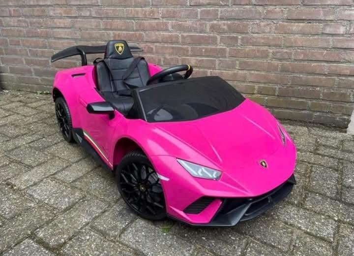 Roze Lamborghini 12V kinder auto, Ophalen