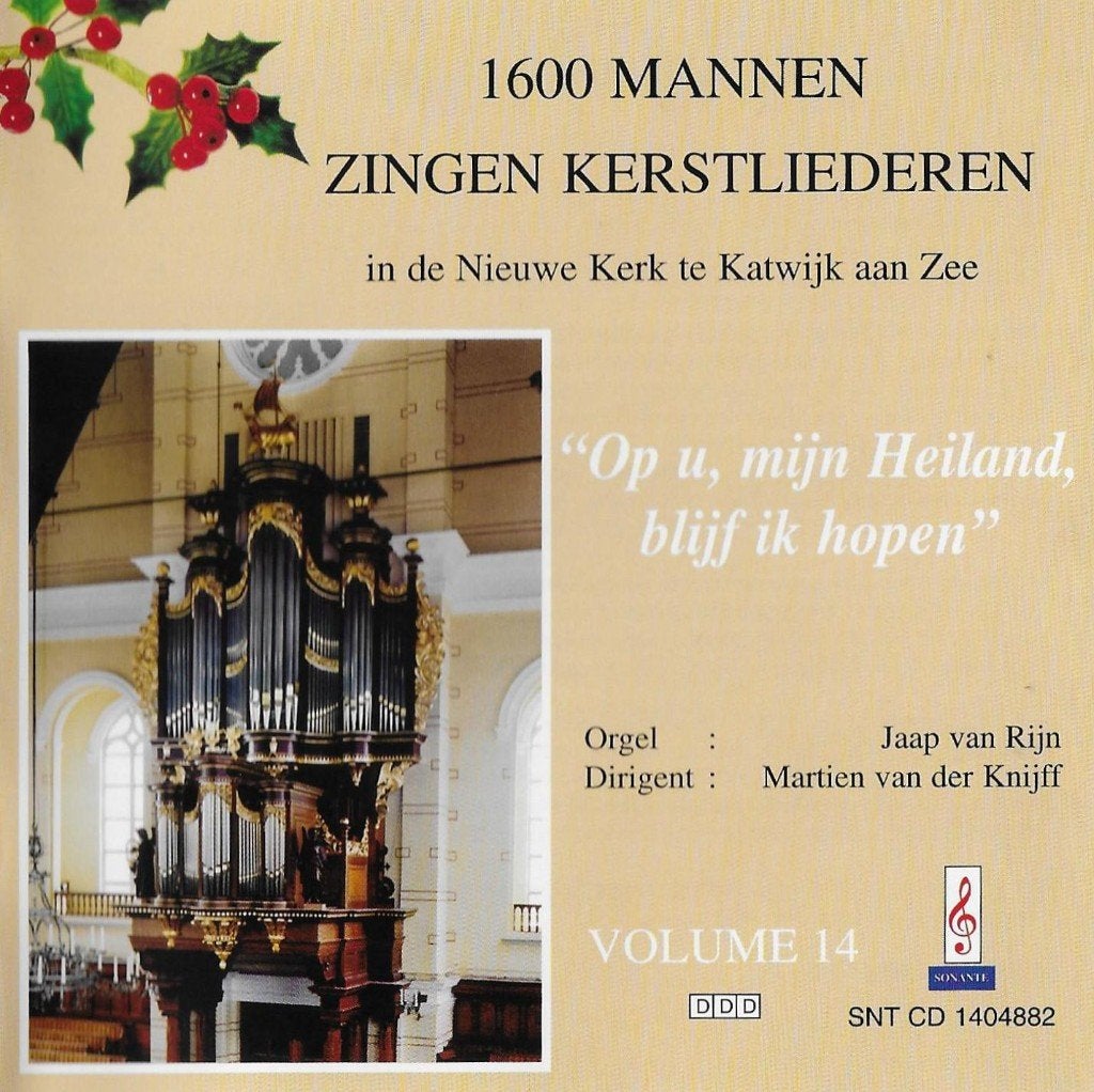 JAAP VAN RIJN / ORGEL & 1600 MANNEN VANUIT KATWIJK (14)., Verzenden, Zo goed als nieuw, Geestelijke liederen, Orgel