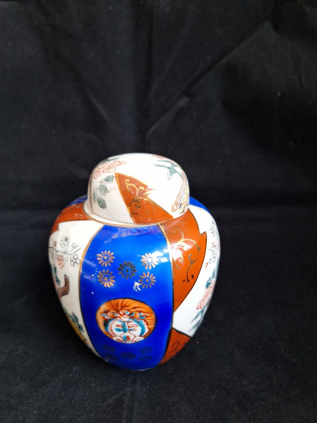 Antieke Japanse Imari gemberpot met deksel, Ophalen