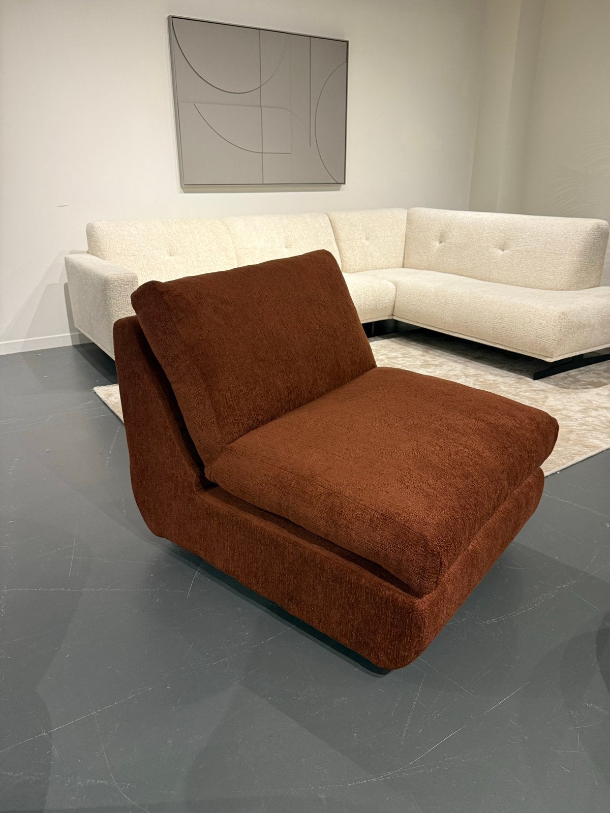Draaifauteuil met heerlijk zacht comfort (nieuw), Huis en Inrichting, Fauteuils, Ophalen, Gebruikt, 100 tot 125 cm, 75 tot 100 cm