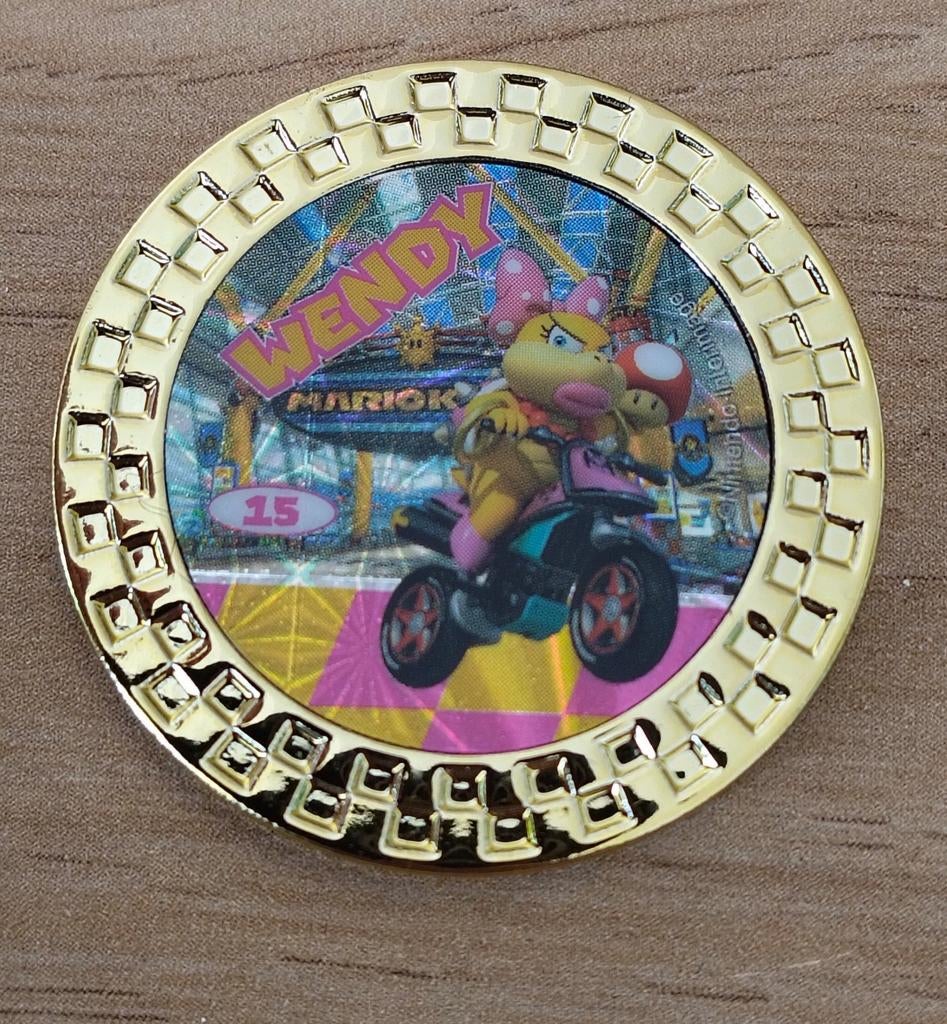 GOUDEN MUNT MARIO KART WENDY 15, Verzenden, Nieuw