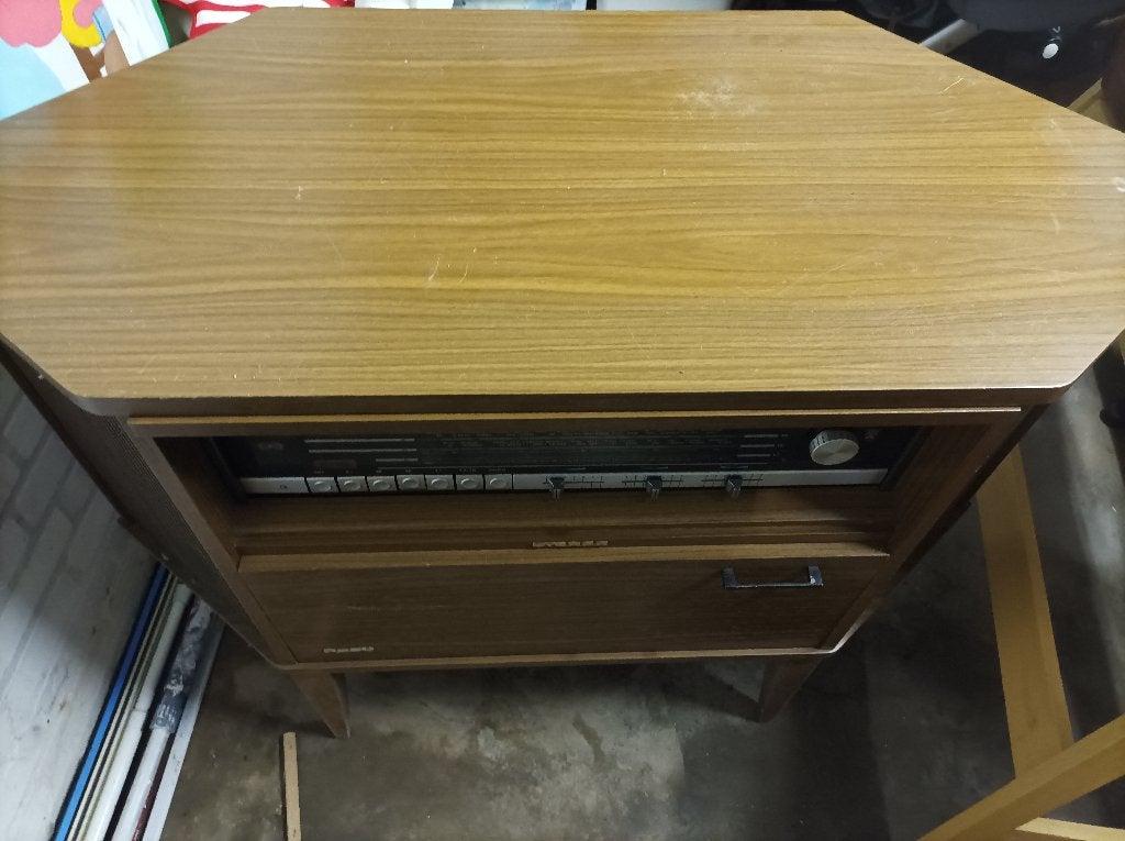 Gratis ophalen Grundig Rosita Vintage platenkast, Ophalen, Gebruikt