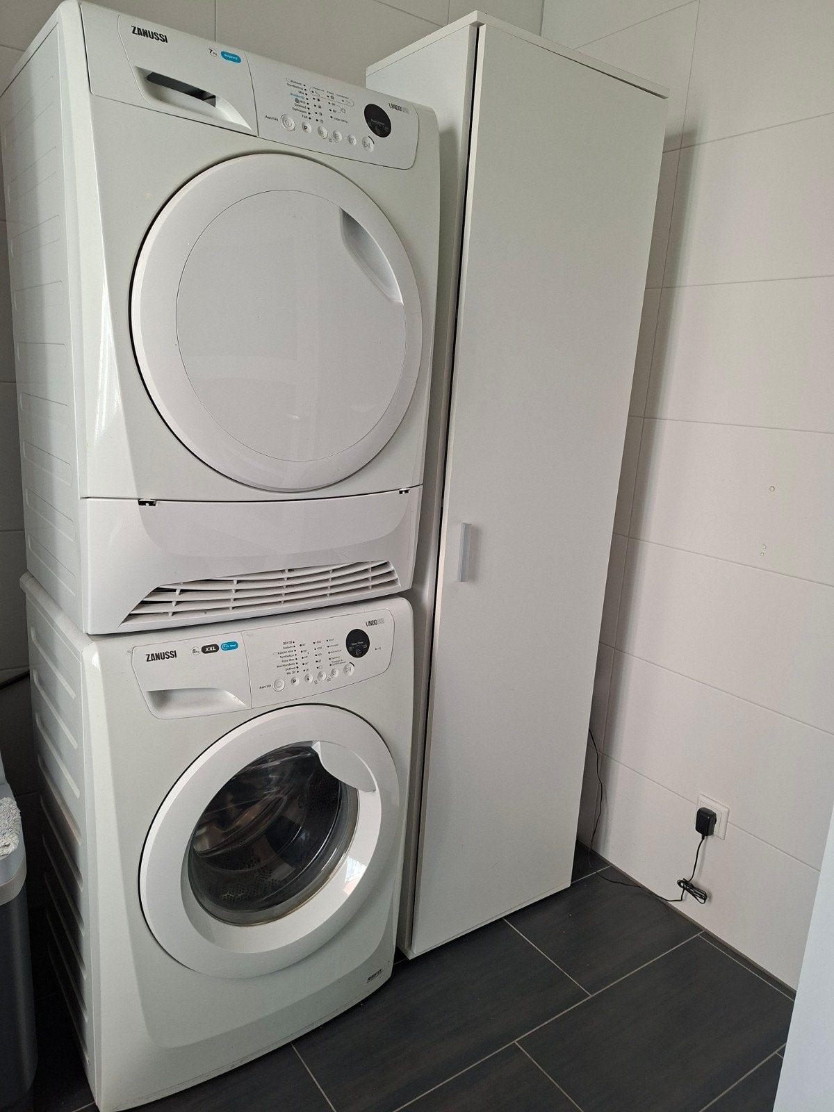 Zanussi Lindo 100 Wasmachine en Zanussi ZDP7203P Droger, Witgoed en Apparatuur, 8 tot 10 kg, Ophalen, Gebruikt, 85 tot 90 cm