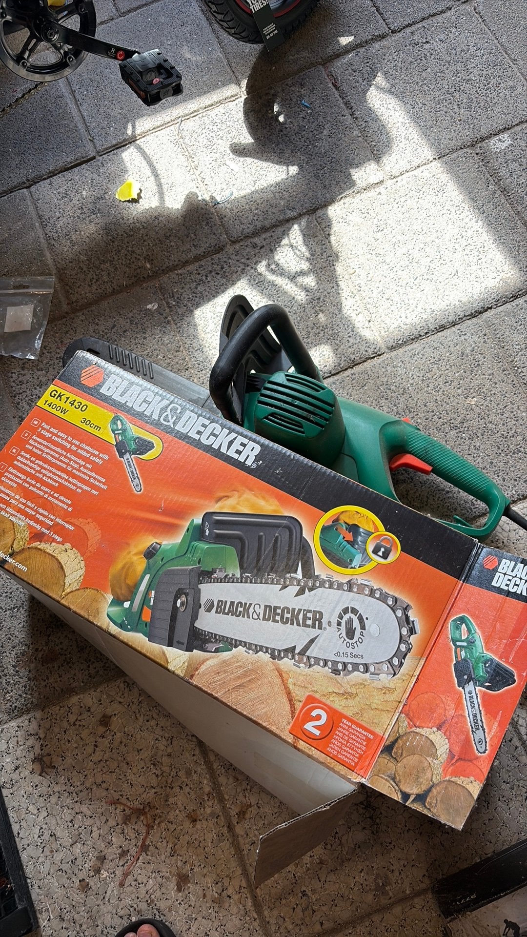 Kettingzaag elektrisch Z.G.A.N, Tuin en Terras, Ophalen, Zo goed als nieuw