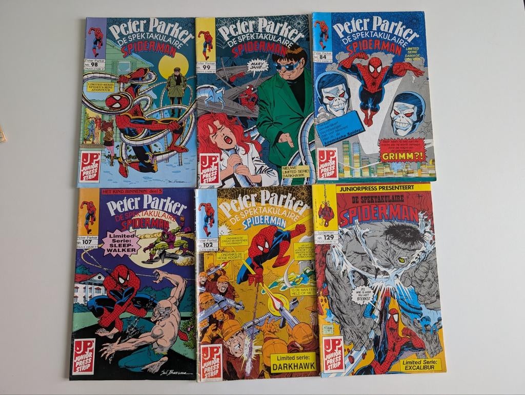 Spider-Man, Fantastic Four, hulk strips van junior press, Boeken, Strips | Comics, Gelezen, Stan Lee, Europa, Ophalen of Verzenden