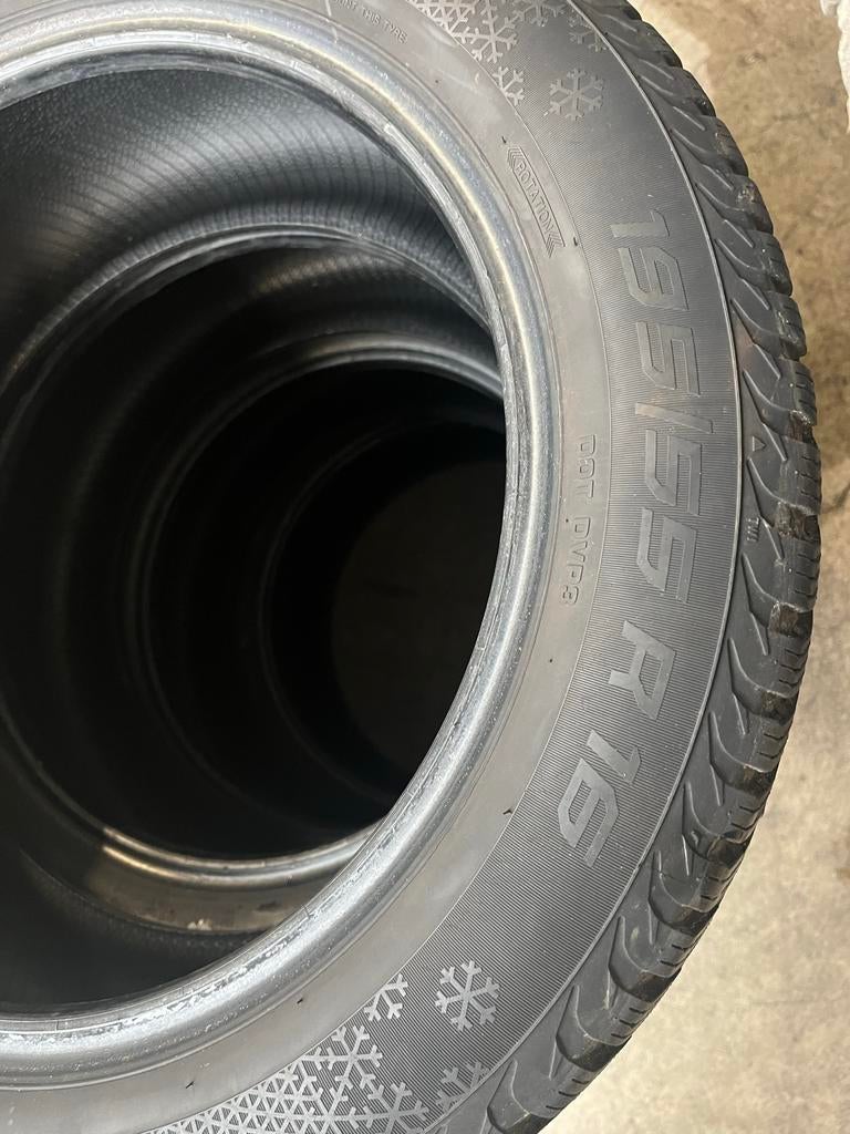 Vredestein Snowtrac winterbanden 195/55 R16 (gebruikt), Auto-onderdelen, Banden en Velgen, Ophalen, Gebruikt, 16 inch, Winterbanden