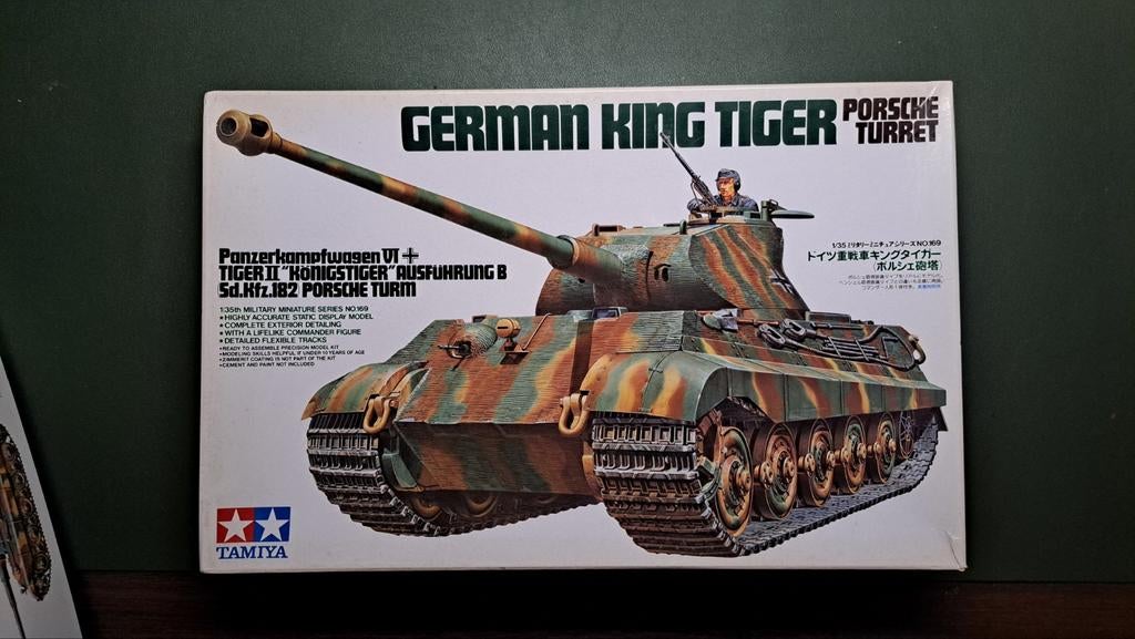 Tamiya german king tiger porsche turret, Tank, 1:32 tot 1:50, Nieuw, Ophalen of Verzenden