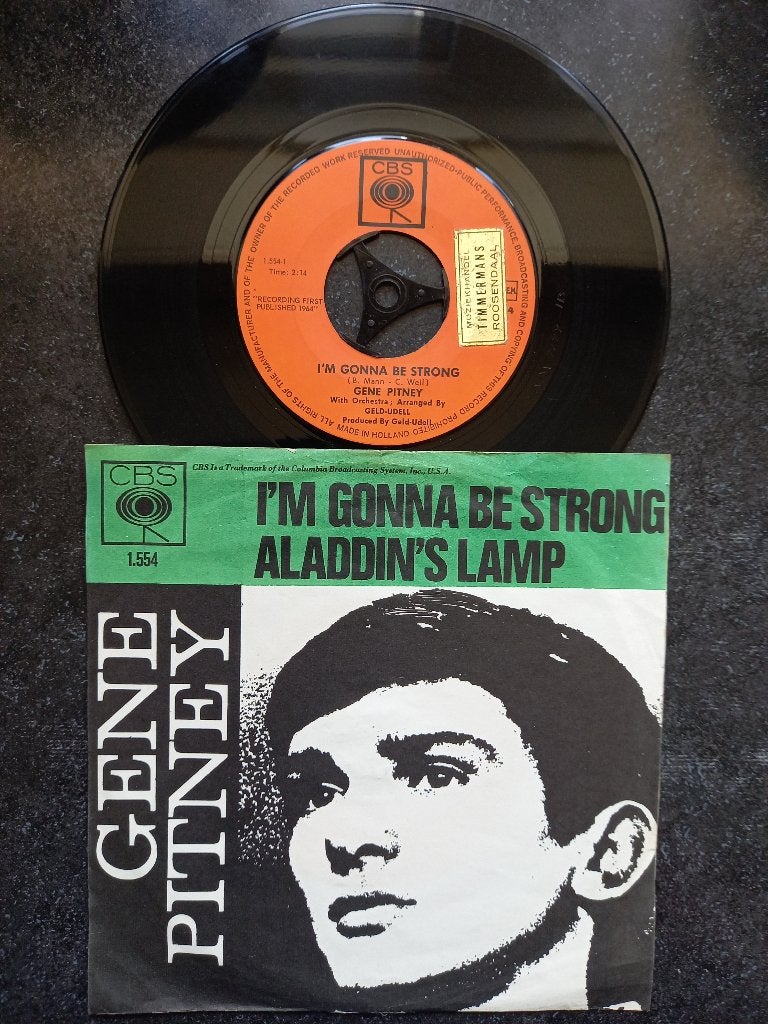 Gene Pitney - I'm gonna be strong 1964, Cd's en Dvd's, Vinyl Singles, Gebruikt, 7 inch, Ophalen of Verzenden, Pop