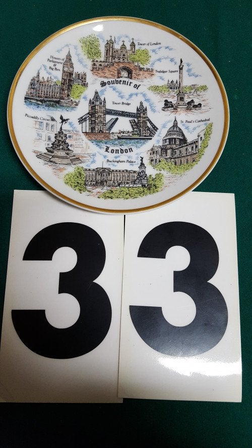 wandbord [33 ] porselein, souvenir of londen, Ophalen of Verzenden, 'T Olde Gre-j, Info@toldegrej.nl, Endepoelstraat 20f Didam