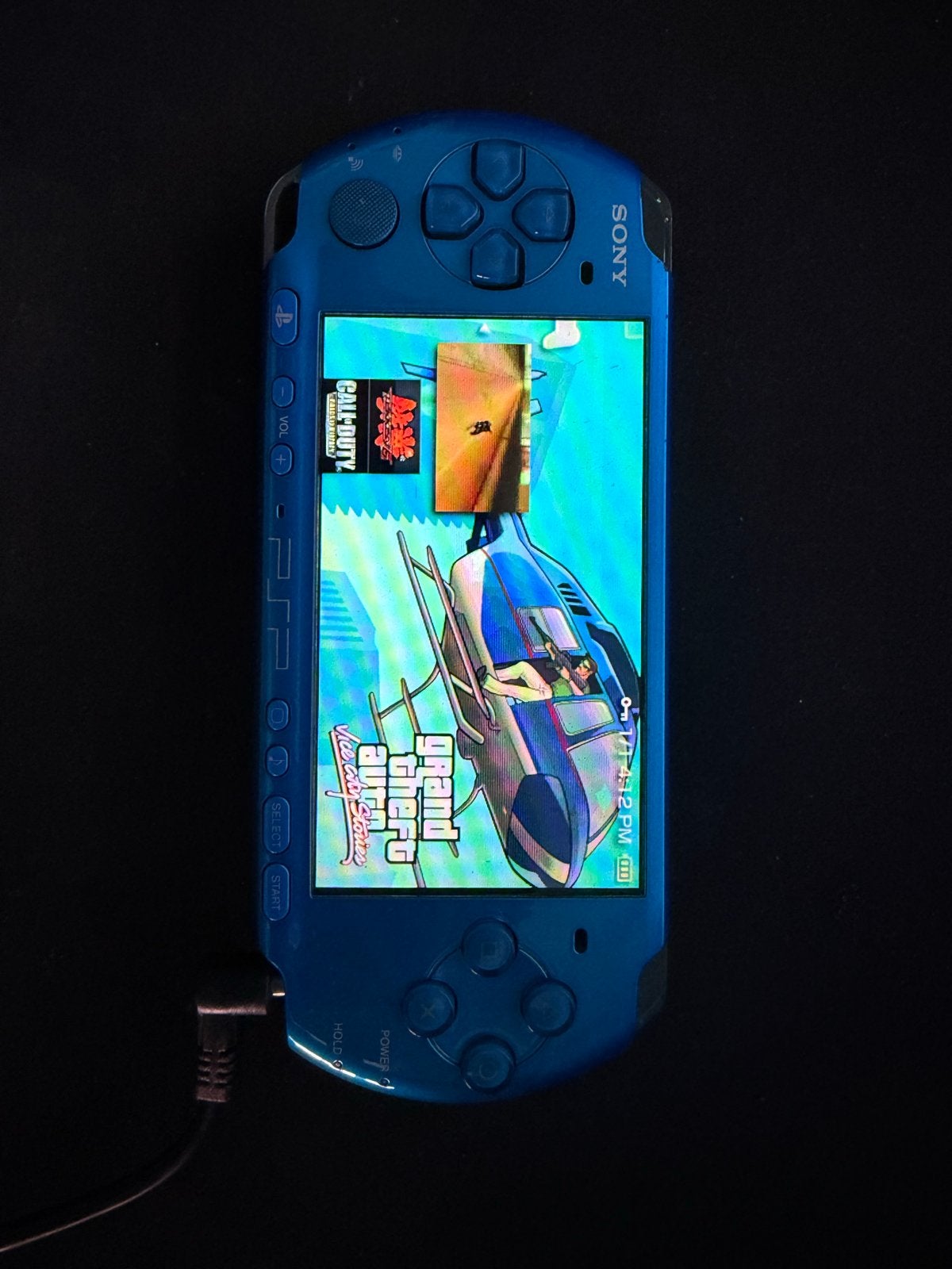 Sony PSP 3000 - Blauw - Inclusief games, Blauw, PSP 3000, Ophalen of Verzenden, Gebruikt