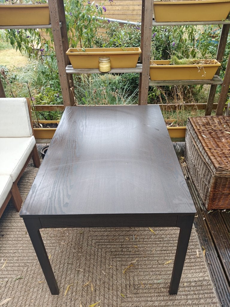 Uitschuifbare eettafel, Ophalen, 50 tot 100 cm, Zo goed als nieuw, Vijf personen of meer
