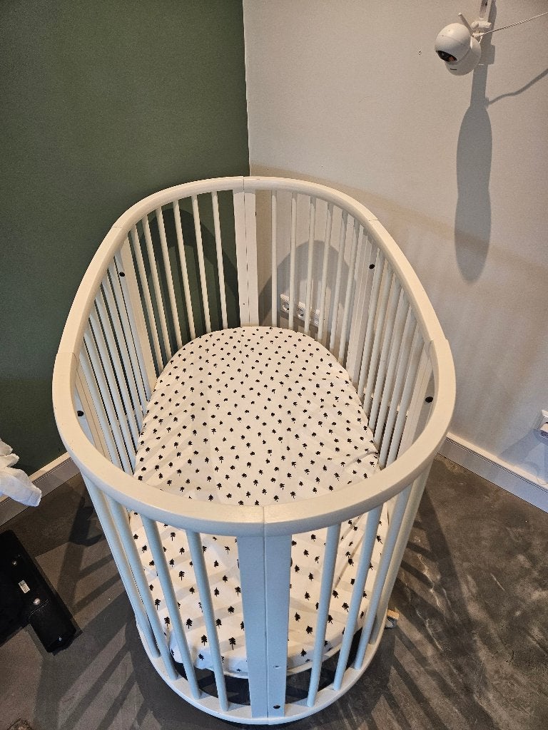 Stokke Sleepi v2 Wieg met matras en hemeltje en commode, Ophalen, Gebruikt, Wieg