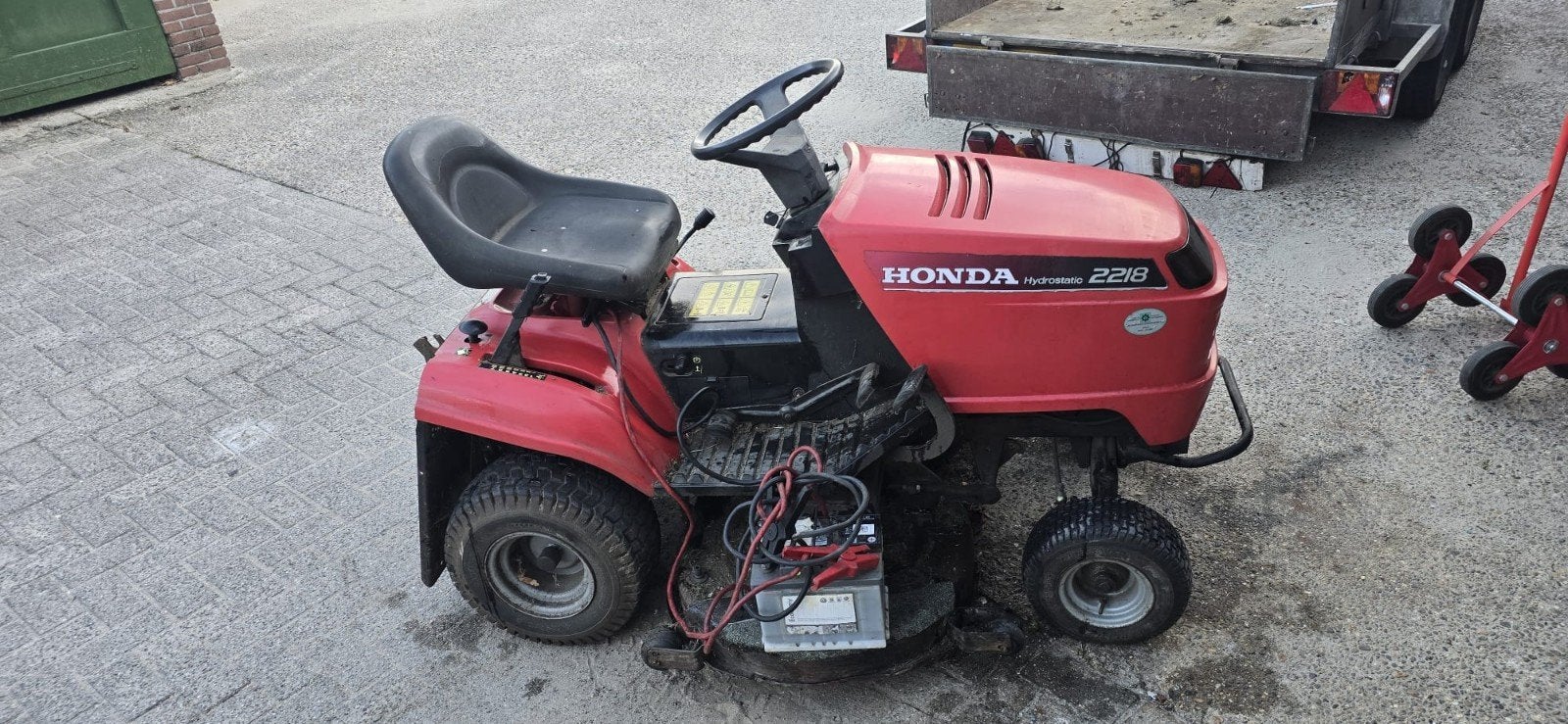 Honda 2218 Zitmaaier - Krachtige Benzine Grasmaaier, Ophalen, Cirkelmaaier, Honda, Gebruikt