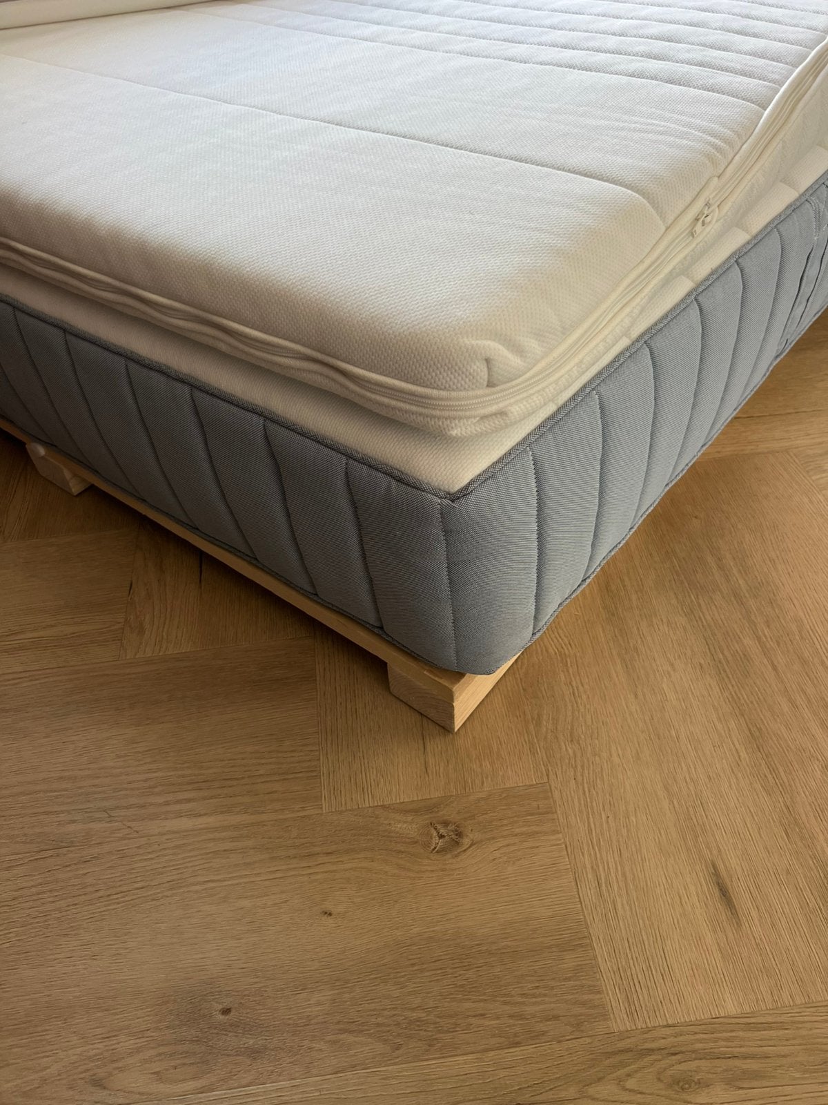 VALEVÅG pocket sprung mattress + topper 160x200, Ophalen, Zo goed als nieuw, Tweepersoons, 160 cm