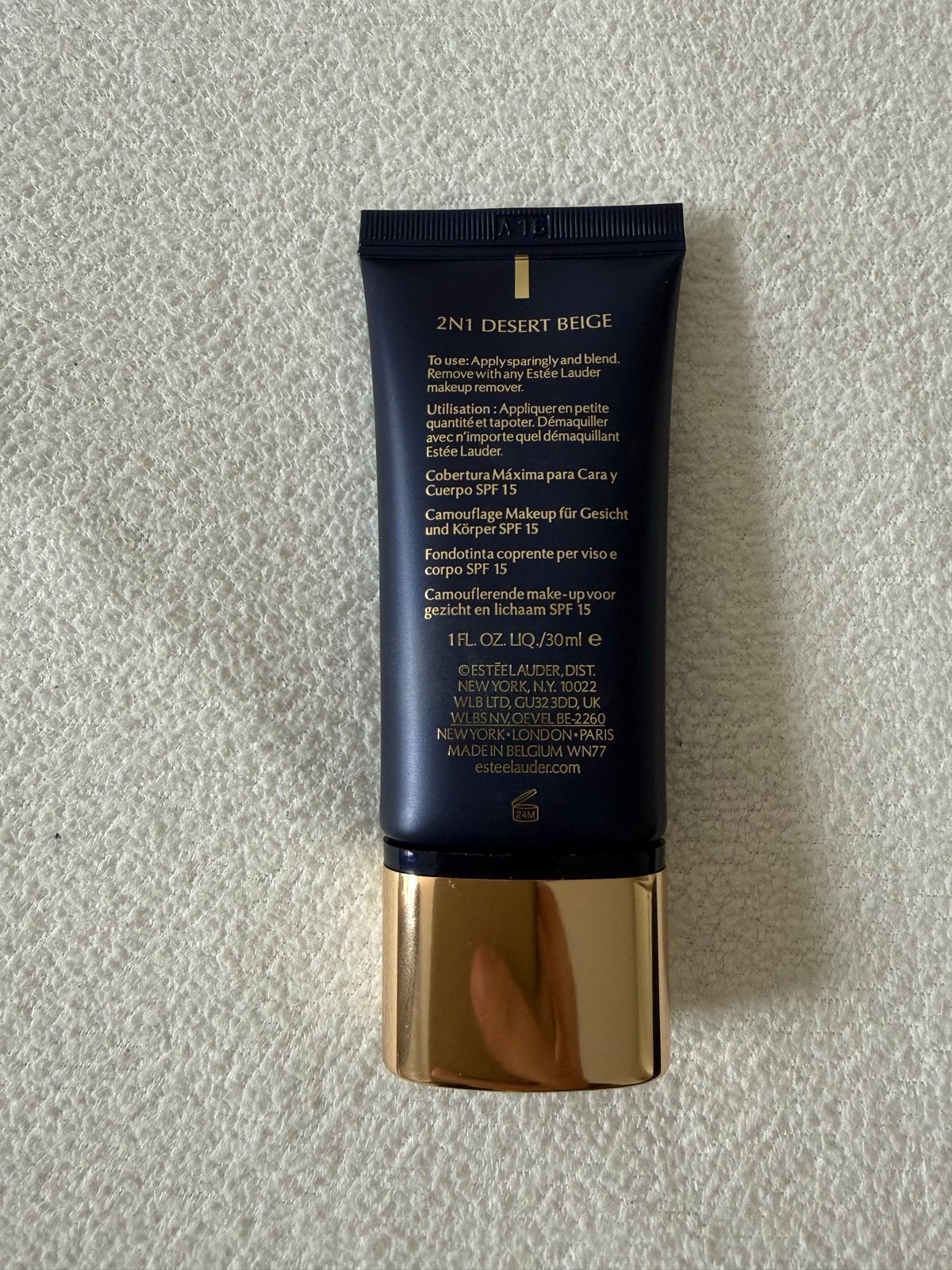 Estée Lauder Double Wear Maximum Cover Foundation 30ml, Gehele gezicht, Beige, Ophalen of Verzenden, Zo goed als nieuw