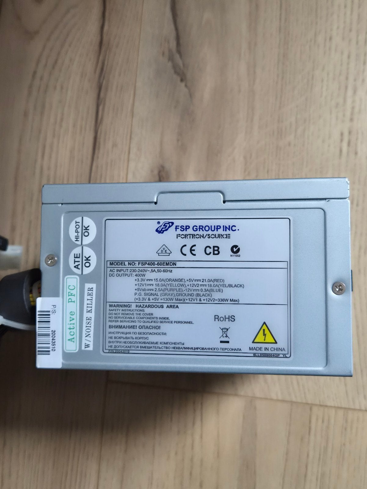 FSP Group FSP400-60EMDN PC Voeding, Computers en Software, Ophalen of Verzenden, Gebruikt
