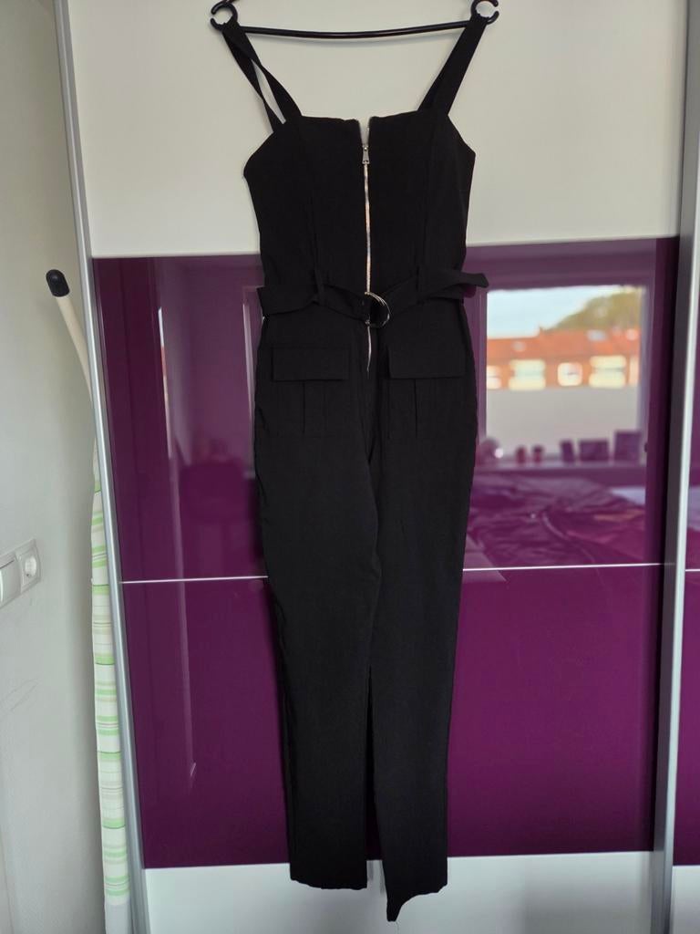 Broekpak, Kleding | Dames, Ophalen of Verzenden, Zo goed als nieuw, Maat 38/40 (M), Zwart