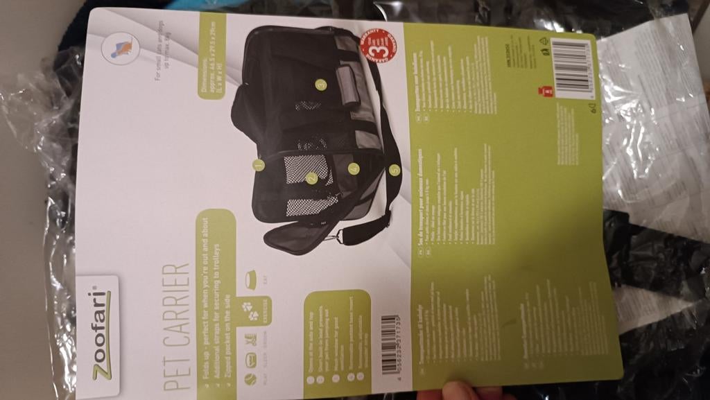 Draag tas hond/kat, pet carrier, huisdier tas, Ophalen