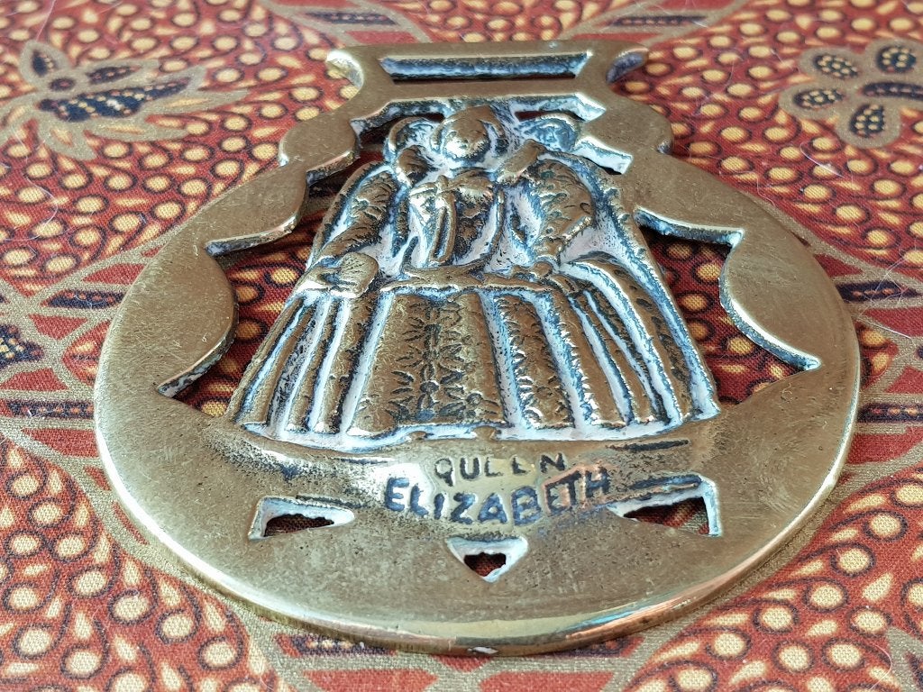 Antiek kleppermannetje uit Engeland met Queen Elizabeth., Antiek en Kunst, Ophalen of Verzenden, Koper