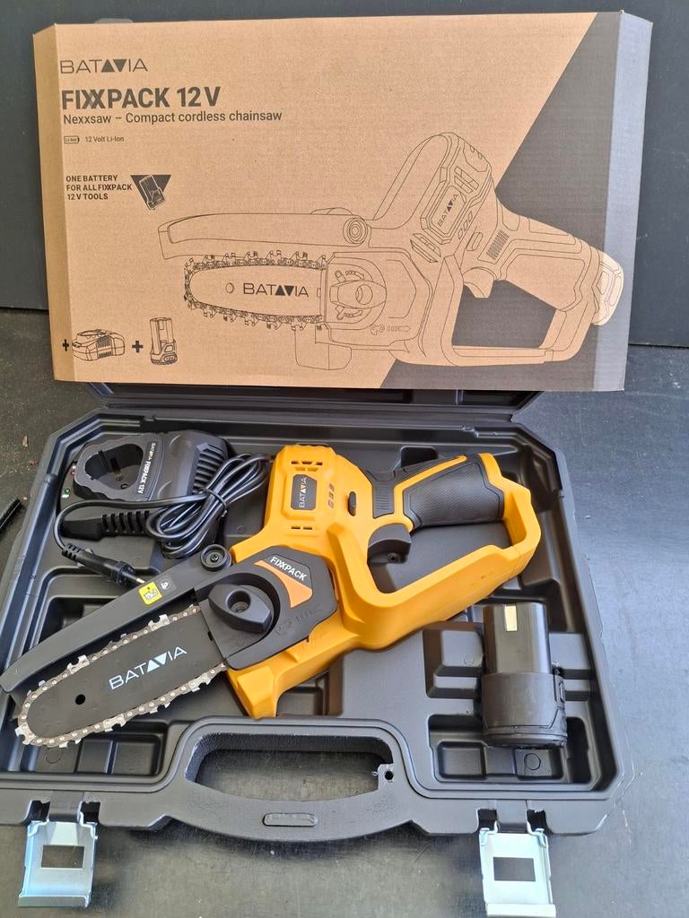 Batavia Nexxsaw 12V Eenhands Kettingzaag, Doe-het-zelf en Verbouw, Gereedschap | Zaagmachines, Minder dan 30 mm, Kettingzaag, Nieuw