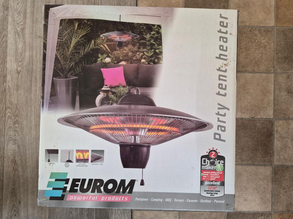 Eurom party tent heater 1000 Watt, Ophalen of Verzenden, Elektrisch, Plafond