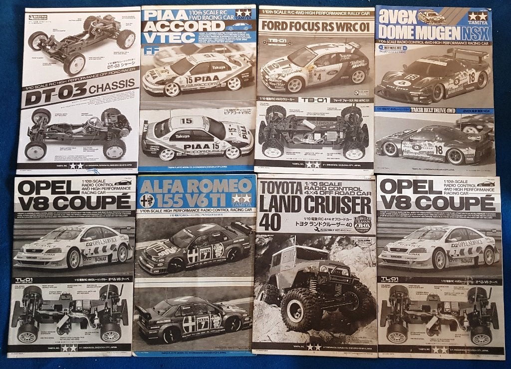 Originele Tamiya handleidingen (LOT5), uit te kiezen, Hobby en Vrije tijd, Modelbouw | Radiografisch | Auto's, Verzenden, Nieuw