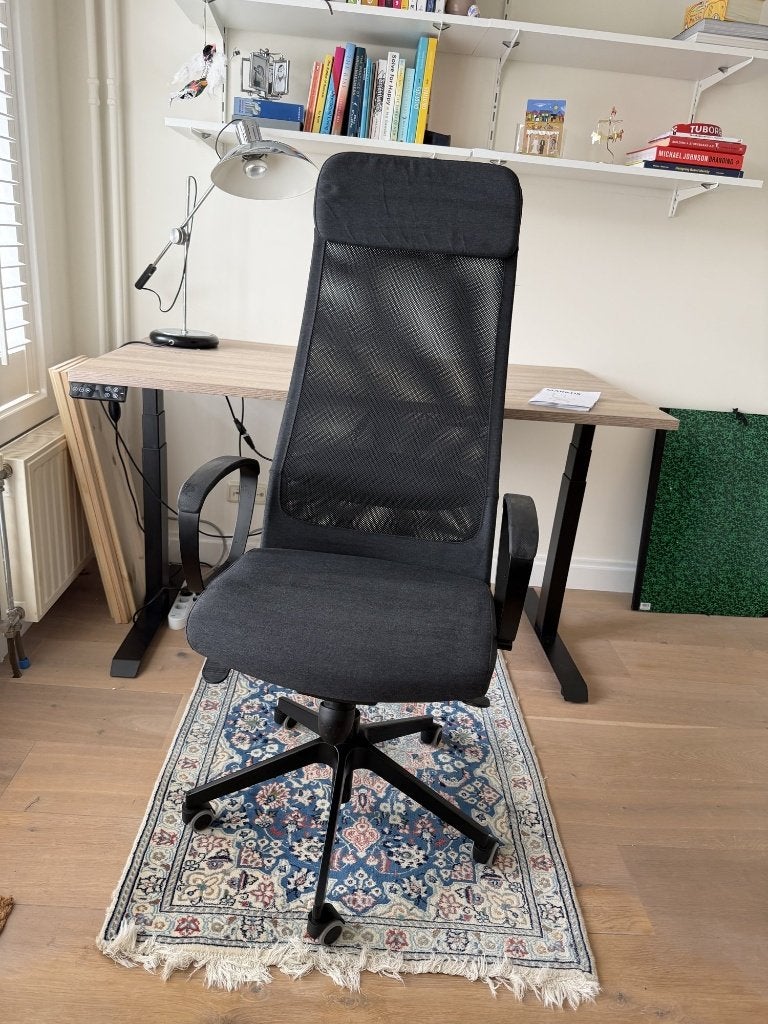 Bureaustoel / office chair IKEA Markus, zeer goede staat, Ophalen, Zwart, Zo goed als nieuw, Bureaustoel