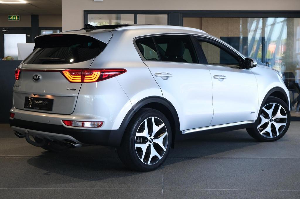 Kia Sportage 1.6 T-GDI 4WD GT-Line Pano Trek Navi Leder Cam, Auto's, Kia, Gebruikt, 4 cilinders, Leder, Bedrijf